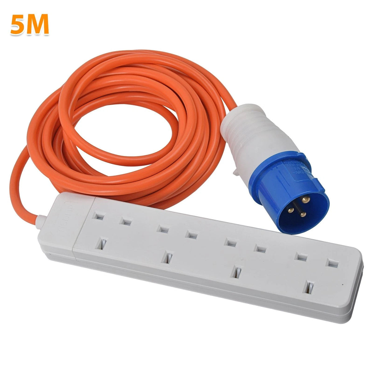 Camping 4 Way Extension Lead