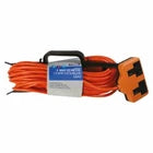 25m 13A 2 Way Extension Lead Orange – UK Twin Socket Heavy Duty Cable