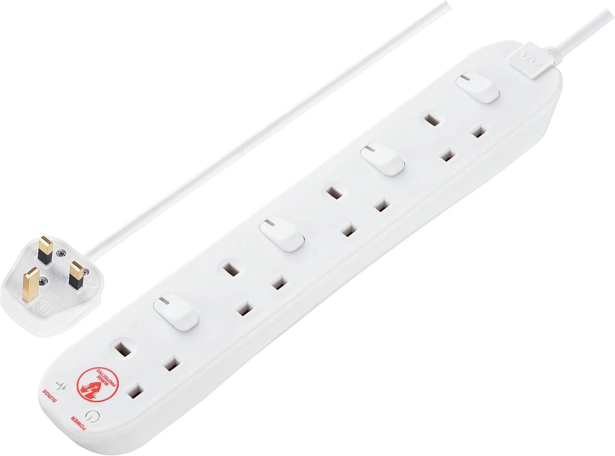 4 Gang Extension Lead with Surge Protection