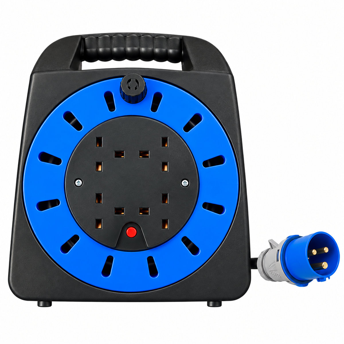Camping Mains Hookup Extension Lead Cable Reel 15m 16A plug 