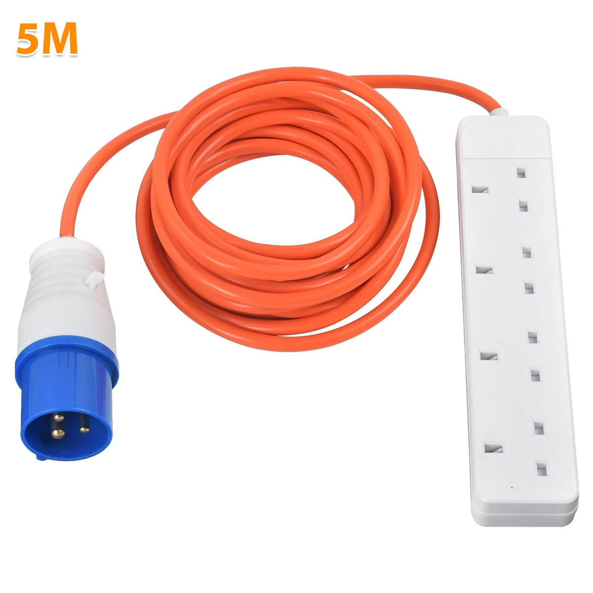 Camping 4 Way Extension Lead